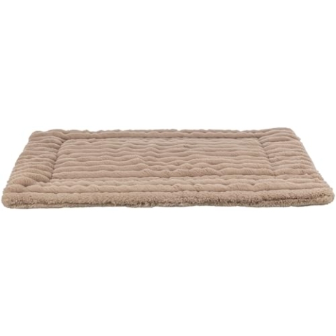 TRIXIE Hundematte Lonni in Hellbraun – weiche und komfortable Liegematte für Hunde – kuschelig & pflegeleicht – 130 x 90 cm – 374015