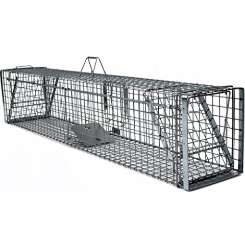 Holtaz Hardy Super Starke Falle Marderfalle Katzenfalle Fuchsfalle Biberfalle Tierfalle Kastenfalle Drahtfalle Waschbärfalle 2 Türen, Größe: 180x34x34 cm Mit Extra Köder