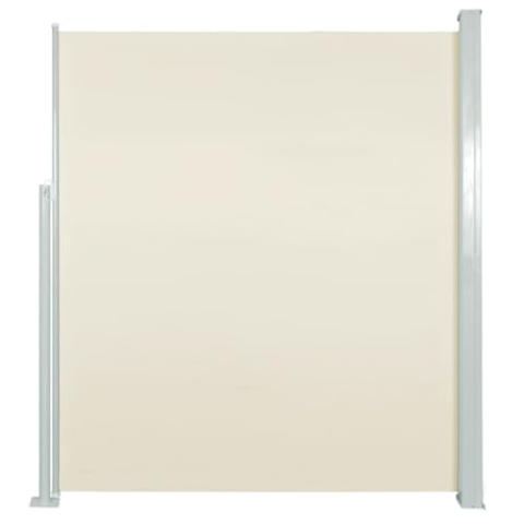 vidaXL Seitenmarkise 140x300cm Creme Sichtschutz Windschutz Sonnenschutz