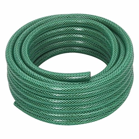 vidaXL Gartenschlauch, Wasserschlauch Effiziente Bewässerung, Flexibel Schlauch Arbeitsdruck 6-18 bar, Bewässerungsschlauch, Grün 0,6" 50m PVC