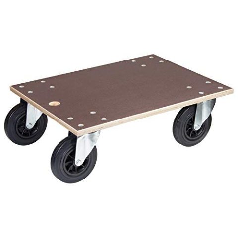 WAGNER Transporthilfe MM 1148 I 78 x 59 x 26 cm - Tragkraft 750 kg - Multiplex - für schwer beladene Kisten, Geräte & Behälter I Trageloch I rutschfeste Oberfläche I FSC®-Zertifiziert - 20114801