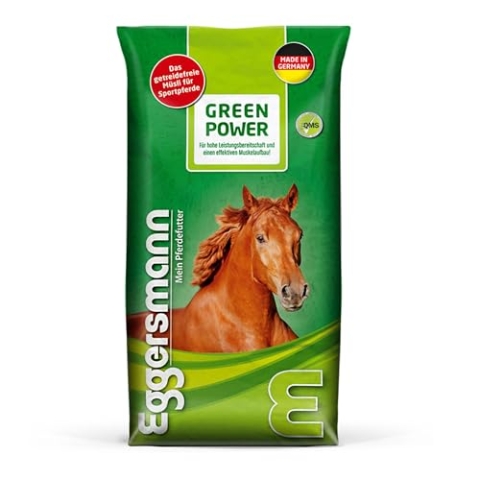 Eggersmann Green Power 20 kg - Pferdemüsli getreidefrei - Für leistungsbezogene Pferde im Training und Turniersport - Natürliches Eggersmann Pferdefutter