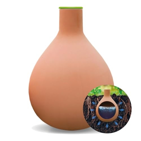 BioGreen Olla Pflanzenbewässerung Hydro MAX | vers. Größen | 6,5 L | Ø 120 cm automatische Bewässerung für Pflanzen | Terrakotta Tontopf | Bewässerungskugel