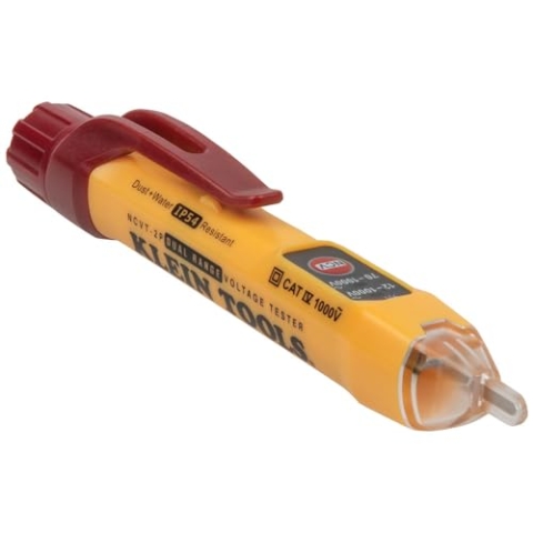 KLEIN TOOLS Kontaktloser Spannungsprüfer mit zwei Messbereichen, 12-1000 V AC, Rot