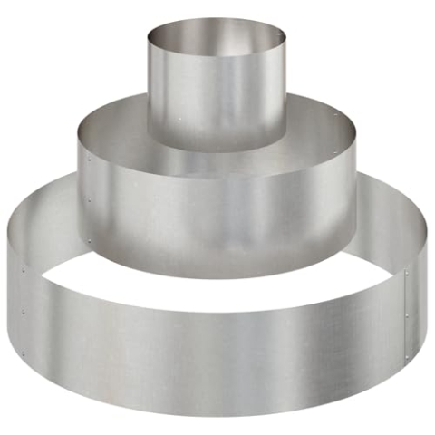 vidaXL Metallpflanzer Edelstahl Groß Langlebig Pflanzer Zylindrisch