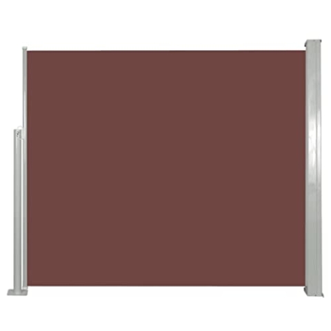 vidaXL Seitenmarkise 120x300cm Braun Sichtschutz Windschutz Sonnenschutz