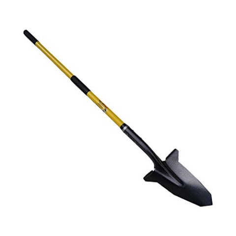 Gartenschaufel & Gartenspaten | XL 148 cm | Ideal für steinige, Harte & wurzelige Böden | Spaten und Schaufel | schwarz & gelb