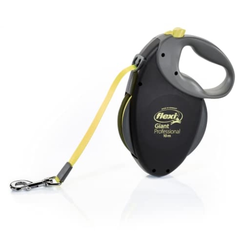 flexi Giant Professional L Gurt 10 m für Hunde bis 50 kg, schwarz/Neongelb