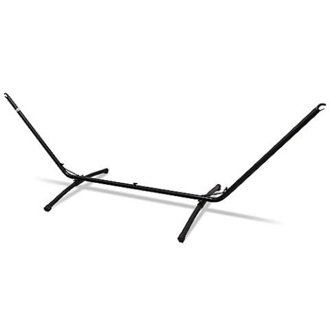 AMANKA 310x100 Hängemattengestell Outdoor bis 120kg - Wetterfester Metall Ständer Hängematte Gestell Outdoor Schaukelliege - Gestell für Hängematte Schwungliege - Hängematten Gestell Stabhängematte