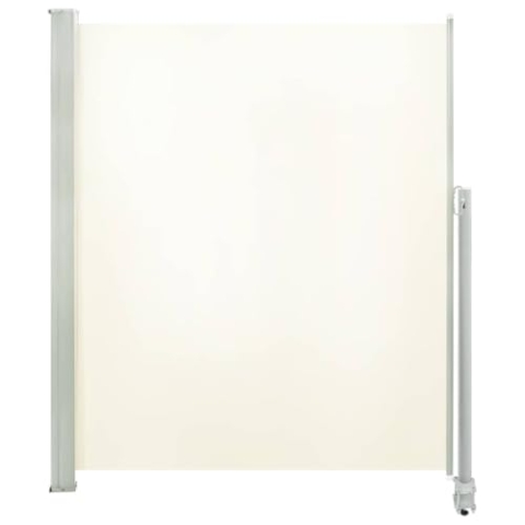 vidaXL Seitenmarkise Ausziehbar 160x300cm Creme Sichtschutz Windschutz Markise