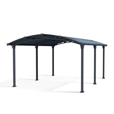 Palram Arcadia 5000 Carport, robuste Struktur für ganzjährige Nutzung, grau