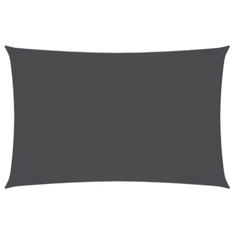 vidaXL Sonnensegel Wasserfest Sonnenschutz Windschutz Sonnendach UV Schutz Garten Terrasse Balkon Oxford-Gewebe Rechteckig 3,5x5m Anthrazit