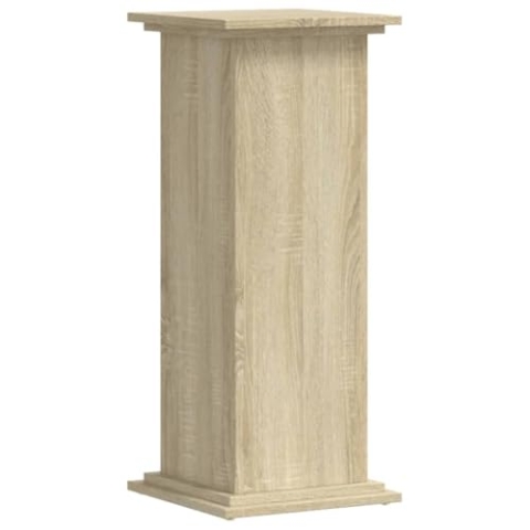 vidaXL Pflanzenständer, Blumenständer Hohle Konstruktion, Dekosäule Podest für Pflanzen Dekoartikel, Blumenhocker Blumensäule, Sonoma-Eiche Holzwerkstoff