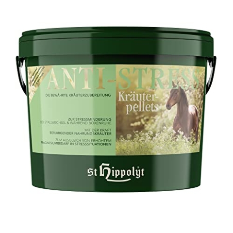 St. Hippolyt Anti-Stress-Kräuterpellets 10 kg- erhöht die psychische Belastbarkeit des Pferdes in Stresssituationen