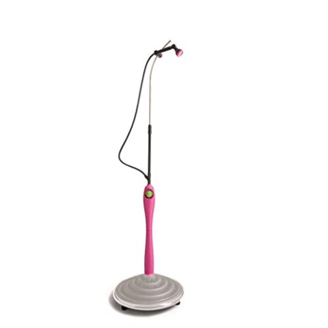 GF GARDEN, Solardusche Sunny Style Premium, Gartendusche, Swimmingpool, für den Außenbereich, ideal auch für Urlaub und Camping, mit Mischer für warmes und kaltes Wasser, Farbe Pink