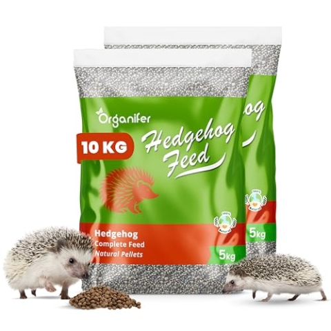 Igelfutter - Natürliche Stücke (10 Kg) - Speziell Für Igel, Hoher Proteingehalt, Reich An Fetten - Perfektes Kalzium-Phosphor-Gleichgewicht - Vorbeugung Von MBD - Alle Jahreszeiten - Organifer