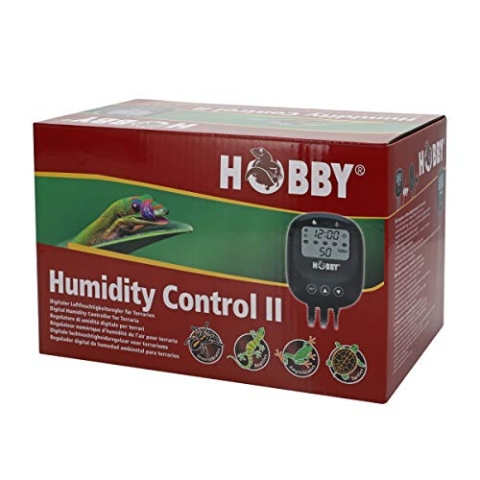 HOBBY Aquaristik Humidity Control II I Digitale Luftfeuchtigkeitsregler für Terrarien I Inkl. Nachtabsenkung I 2 Steckplätze I für Terrarien und Gewächshäuser