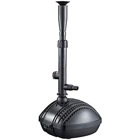 AquaForte FP-2000 mit FT03, Springbrunnenpumpen-Set inklusive Zubehör, Wasserglocke und mehrstufigem Springbrunnenkopf, maximale Durchfluss 2 m3 pro Stunde, maximale Förderhöhe 2.5 Meter, 35 Watt