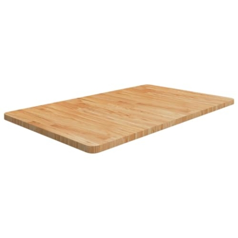 vidaXL Waschtischplatte Hellbraun 100x60x2,5 cm Massivholz Behandelt, Tischplatte, Ersatzplatte Bad, Ersatztischplatte, Badezimmer Ersatzplatte