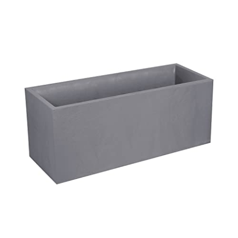 EDA PLASTIQUES Jardinere volcania 100 cm. 98 L, volcania, kiesel, 99,5 x 39,5 x 43,5 cm, 13731 G. GL X1