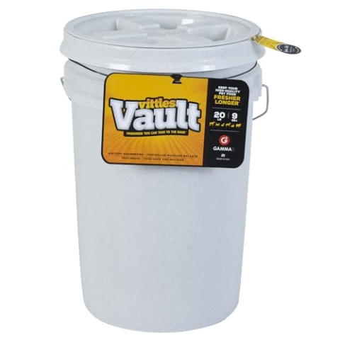 Gamma2 Gamma Vittles Vault 25 LB luftdicht Bucket Aufbewahrungsbehälter für Lebensmittel, Lebensmittelqualität und BPA-frei