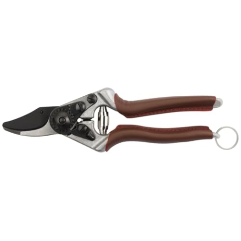 FELCO 6 Elite Gartenschere (ergonomisch, 20 mm Schnitt, F-Tech, Ledergriff, für rechte Hand) FELCO 6 Elite
