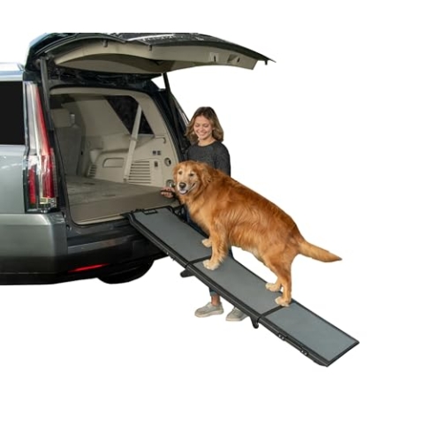 Pet Gear PG9300DR Dreifach-Klapprampe für Haustiere, Schwarz/Grau, X-Groß, trägt 100kg