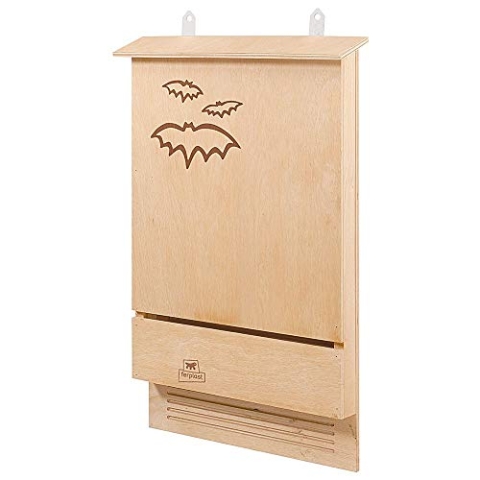 Ferplast Fledermaushäuschen BAT House, Unterschlupf für Fledermäuse aus umweltfreundlichem FSC Holz, natürlicher und ökologischer Schutz vor Mücken und Insekten