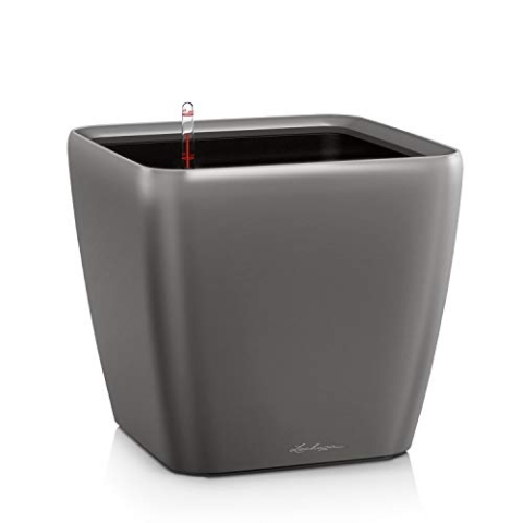 LECHUZA QUADRO Premium LS 28 anthrazit metallic 16143