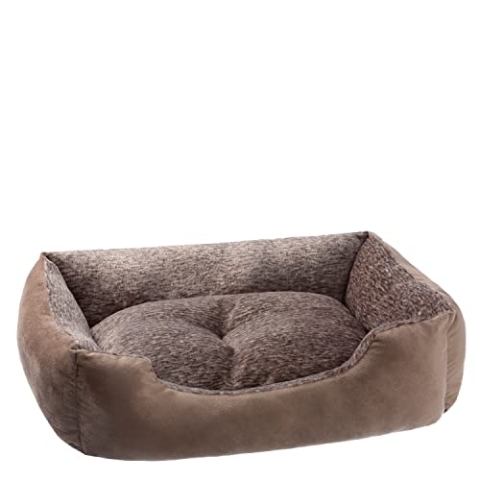 PETSTUFF Hundebett Kissen herausnehmbar waschbar Farb- und Größenwahl, braun, XL
