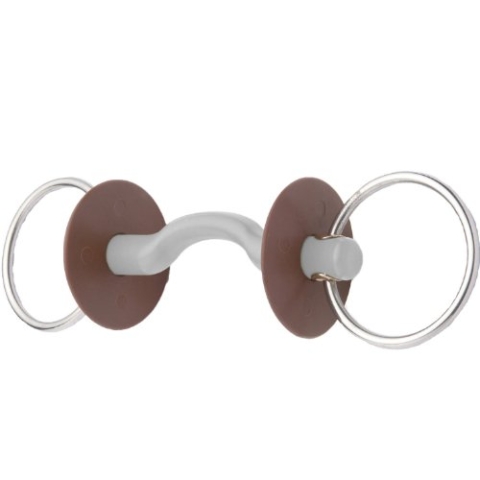 Beris Gebiss Zungenbogenstange Soft, grau, 10234-6-140-S