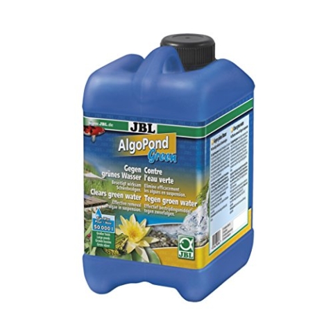 JBL AlgoPond Green 26066 Wasseraufbereiter zur Bekämpfung von Schwebealgen im Gartenteich, 2,5 l