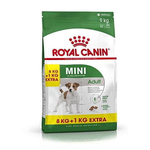 Royal Canin Hundefutter Mini Adult, 8+1 kg gratis, 1er Pack (1 x 9 kg)
