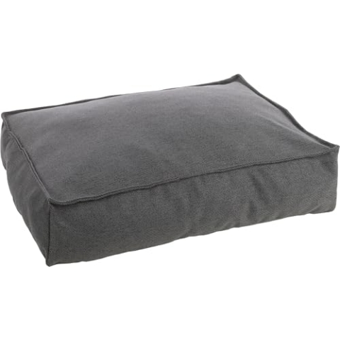 Flamingo Orthopädisches Hundebett Baldar – Rechteckig, Dunkelgrau, 80 cm | Ergonomischer & Bequemer Schlafplatz für Hunde!