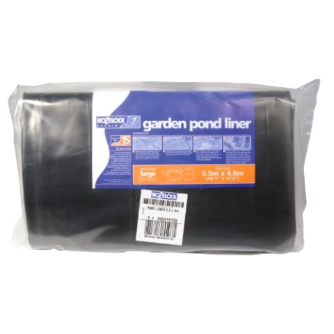 HOZELOCK - XL Teichfolie (5,5m x 4m): Ideal für Teichböden und große Koi-Teiche, robuste und langlebige Teichfolie [3464T0155], Schwarz