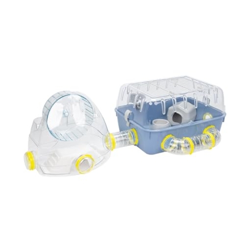 Ferplast Hamsterkäfig, COMBI 2 Nagerkäfig, Kleintierkäfig, Hamsterzubehör inklusive, 79 x 30 x h 26 cm.