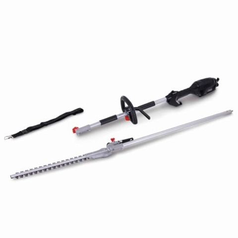 Scheppach Elektro Heckenschere ETHT1000 mit Schultergut & 135° drehbarer Schneidkopf | SchnittØ 20mm | Leistung 1000W | Schwert & Schnittlänge 500/410mm | Schnittgeschwindigkeit 1000min/1 | bis 2590mm
