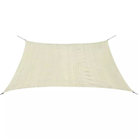 vidaXL Sonnensegel Quadratisch HDPE 3,6x3,6m Garten Sonnenschutz Beschattung