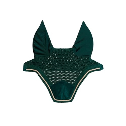 Kentucky Horsewear - Wellington Fliegenmütze - Samt - Smaragd - Für Pferd