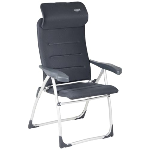 Crespo aa-215/82 air-Elite KOMPAKT Camping Stuhl, anthrazit, 58 x 64 x 118 cm