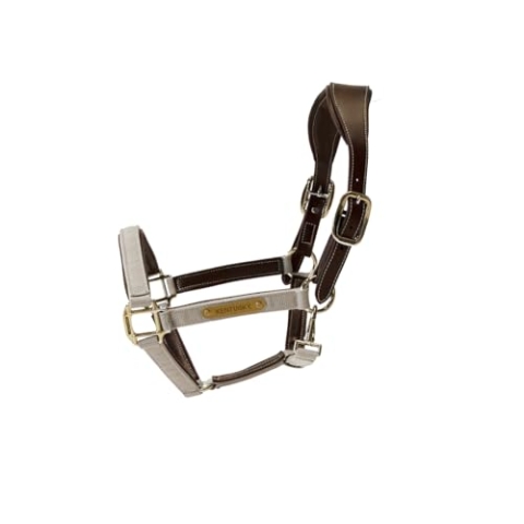 Kentucky Horsewear Nylon Halfter anatomisch, Größe:Full, Farbe:beige
