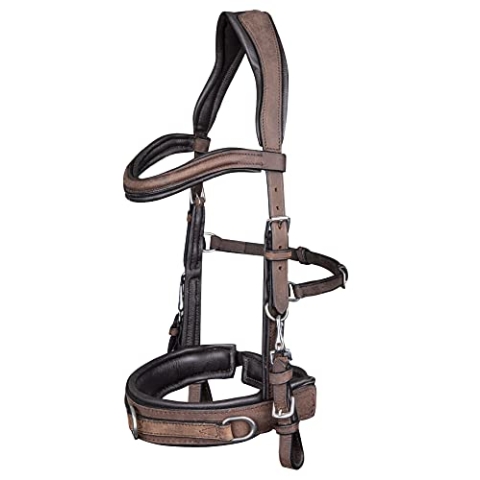 WALDHAUSEN Lederkappzaum, Anatomic, braun, WB