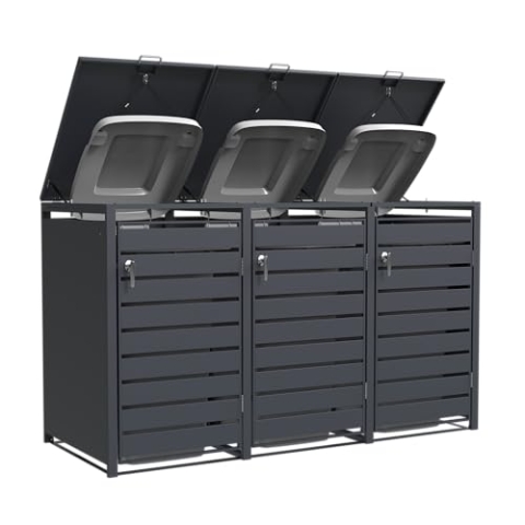Containerlager Stahl 3 Behälter