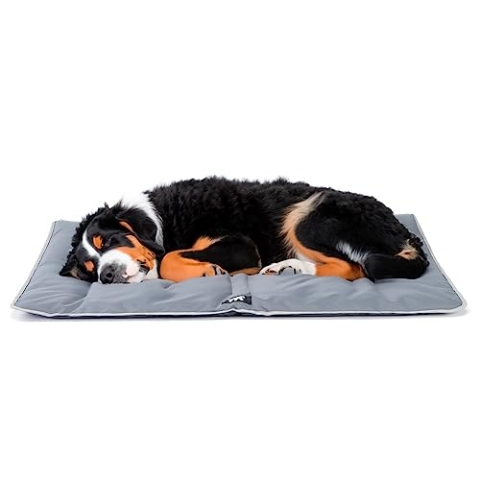 Ferplast Hundematte Extra Groß - Waschbares Hundebett - Hundekissen - Wasserdicht & Kratzfest - Matte für Hundehütten und Auto, Hundekorb - Jolly - 108 x 79 cm, XL, GRAU