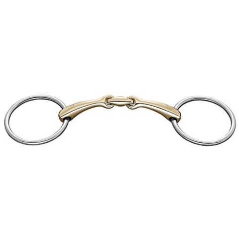 Sprenger Wassertrense Dynamic RS doppelt gebrochen 14 mm I Pferdegebiss Sensogan, gleichmäßigere Druckverteilung 14,5 cm Weite