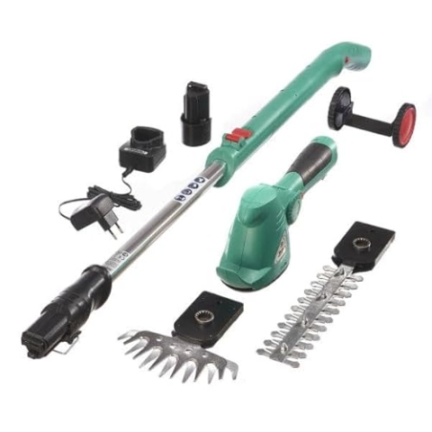 GartenMeister Akku Gras- & Strauchschere 10,8 Volt mit Fahrstock