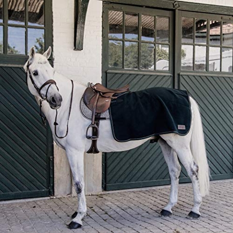 Kentucky Horsewear Quadrat Heavy Fleece Ausreitdecke, Größe:M, Farbe:Pine Green
