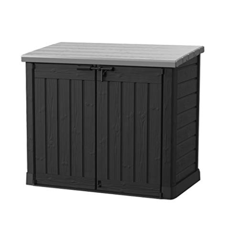 Keter 17199416 Mülltonnenbox Store it Out Max, Schwarz, 1.200L