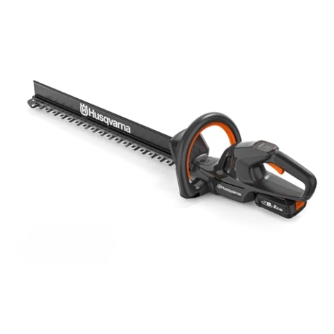 Husqvarna Akku Heckenschere Aspire H50-P4A mit Akku (18V) und Ladegerät, Elektrischer Heckentrimmer (Messerlänge 50 cm, Aststärke bis 23 mm, inkl. Schnittgutsammler), Strauchschere