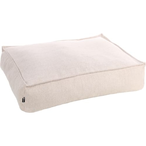 Flamingo Orthopädisches Hundebett Baldar – Rechteckig, Beige, 80 cm | Ergonomischer & Bequemer Schlafplatz für Hunde!
